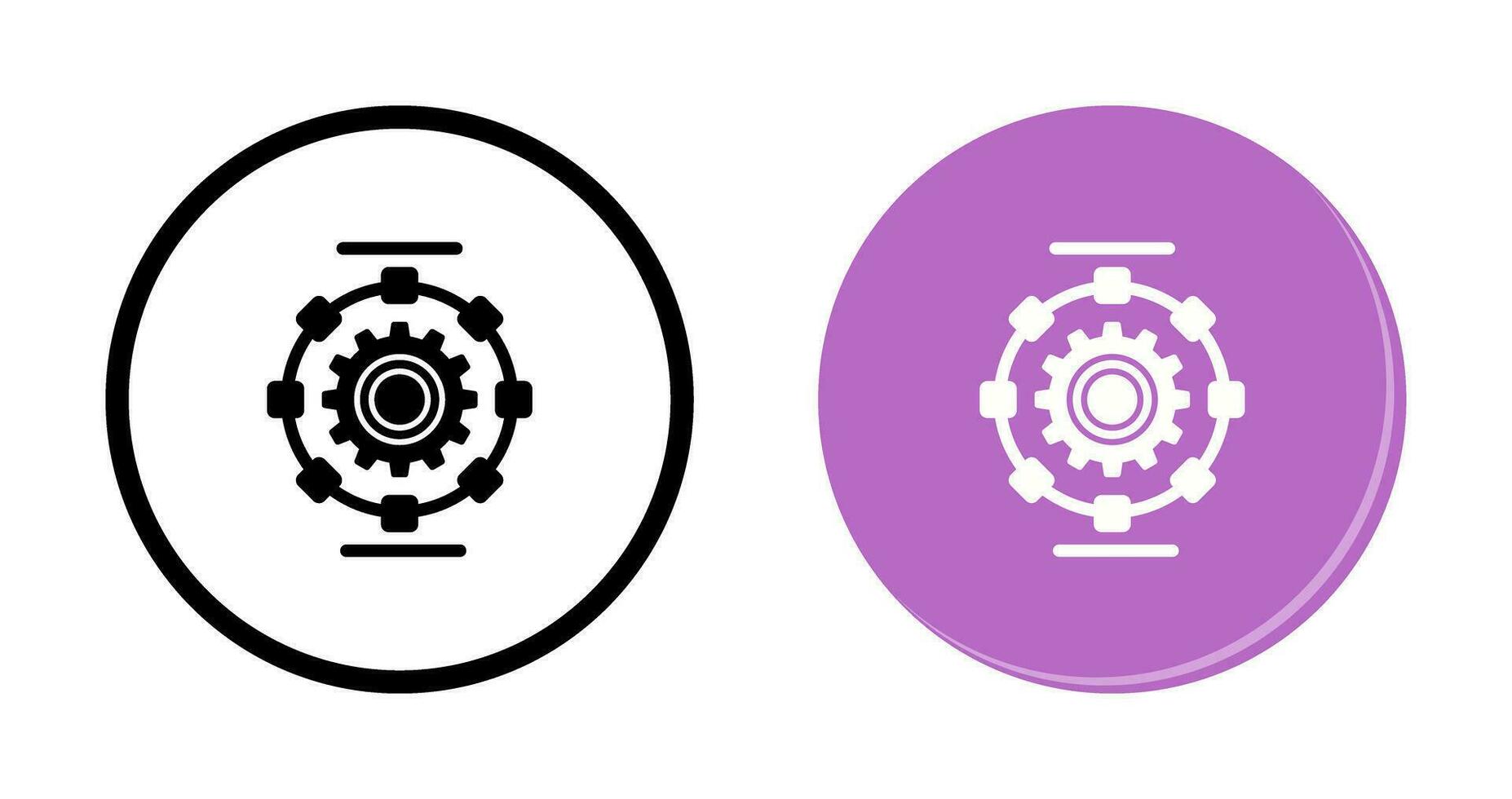 Automated Process Vector Icon