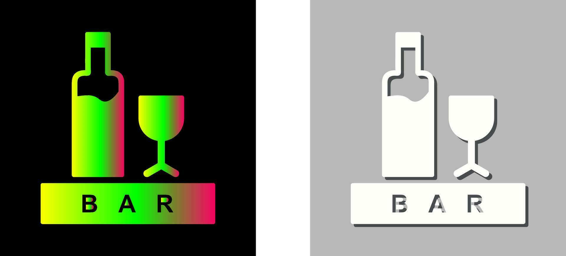 Unique Bar Sign Vector Icon