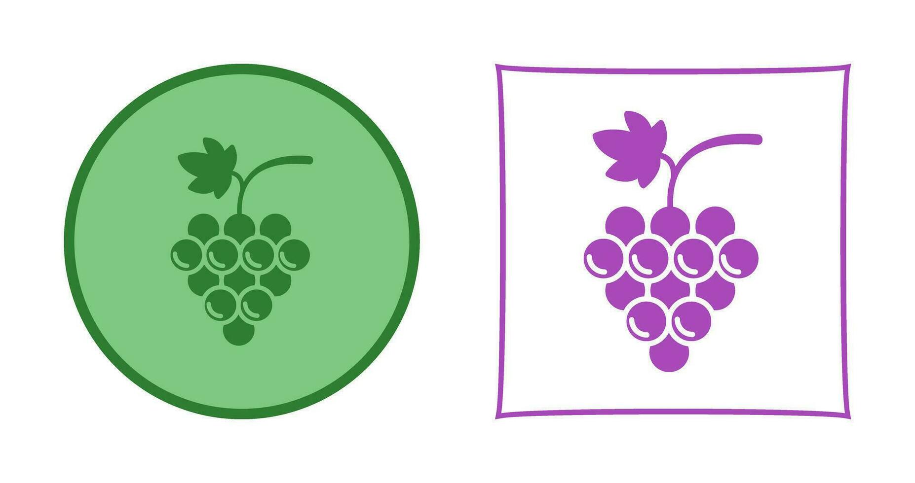 icono de vector de uvas