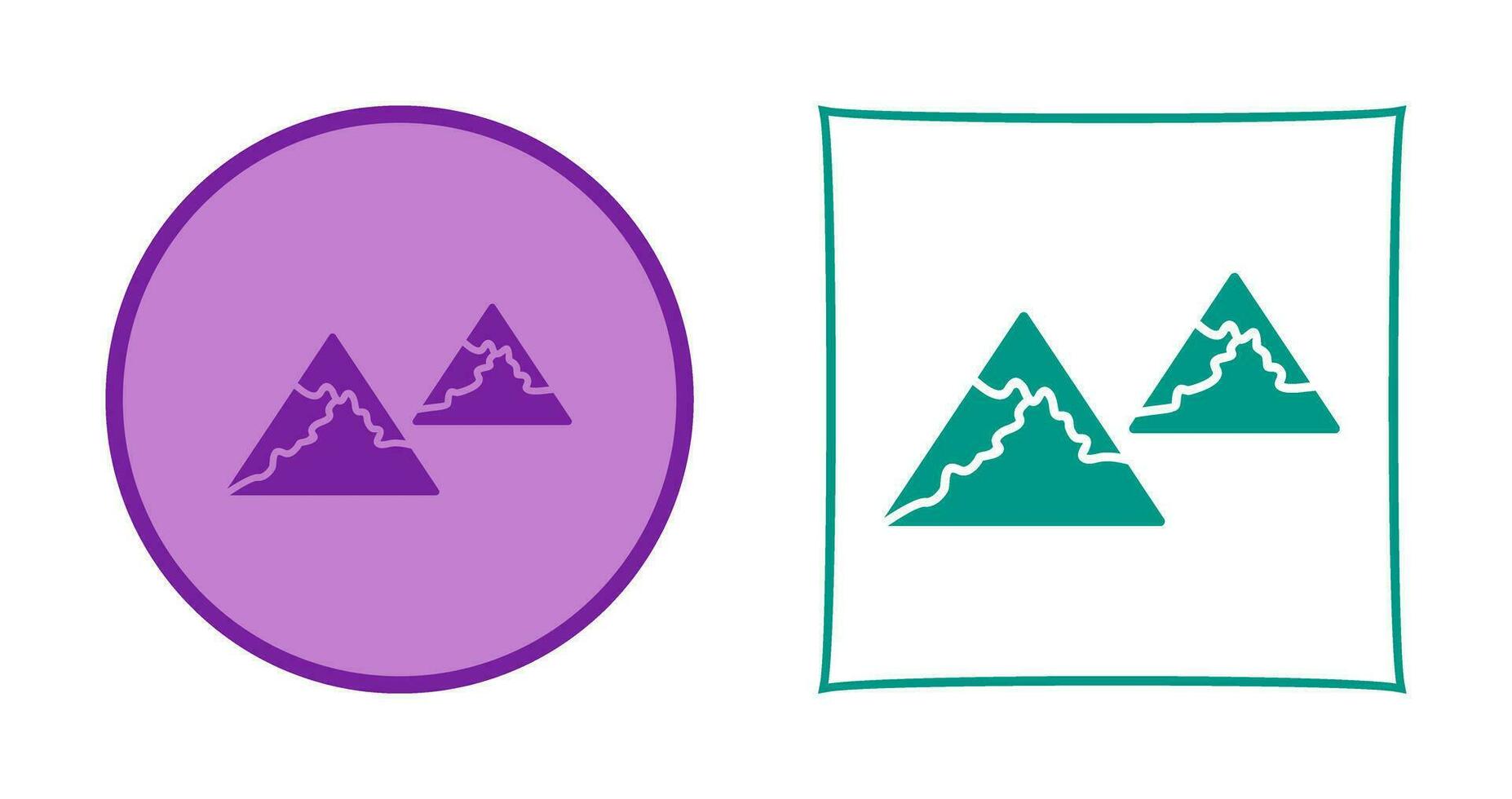 Unique Mountains Vector Icon