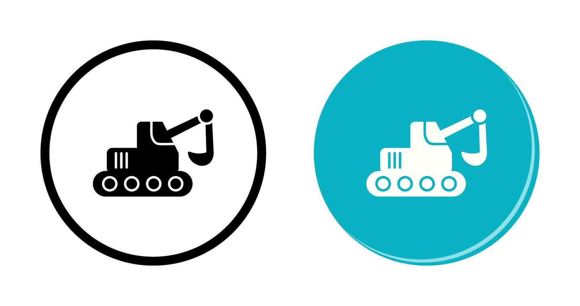 Escavator Vector Icon