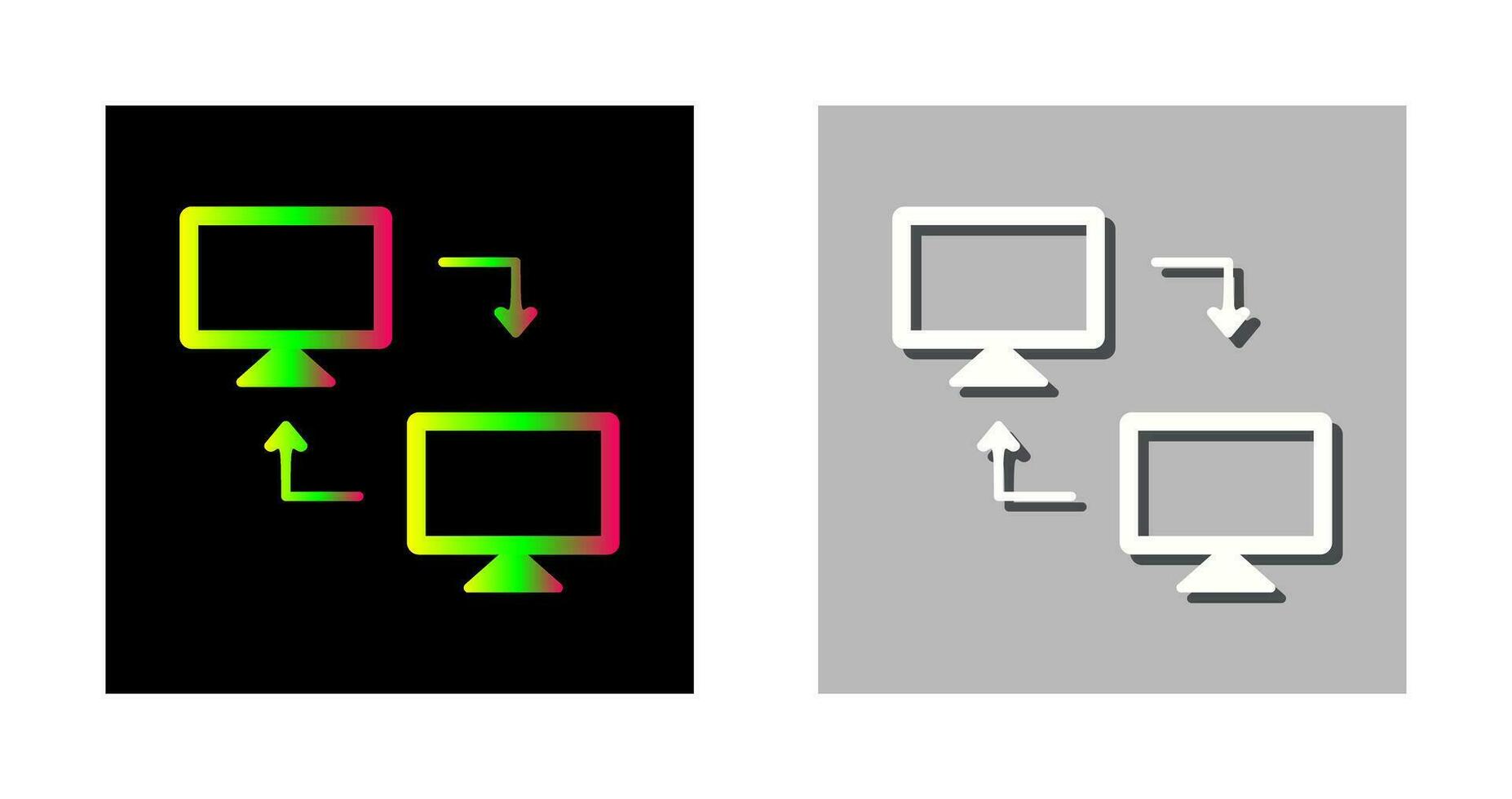 icono de vector de sistemas compartidos
