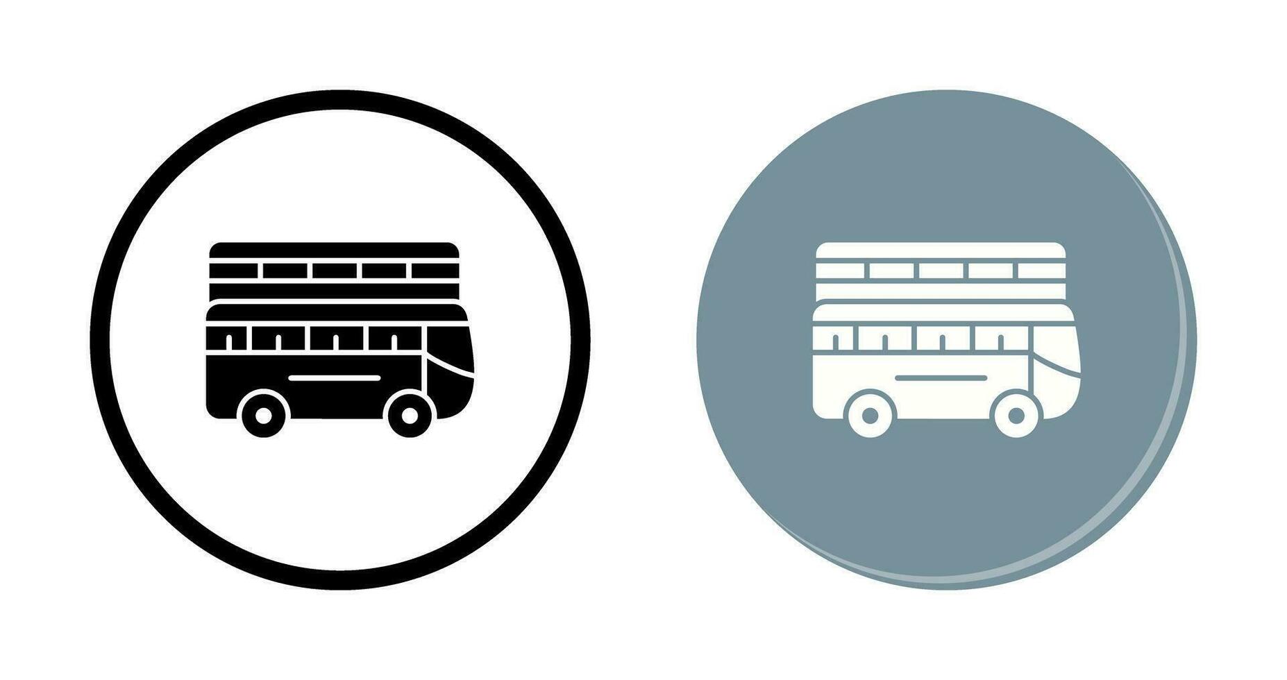 Double Bus Vector Icon
