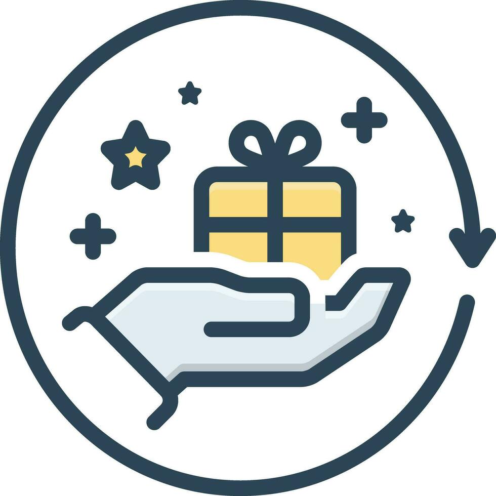 color icon for proposition vector