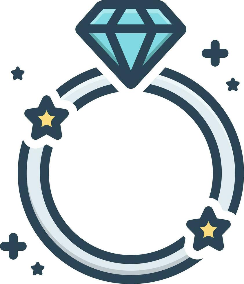 color icon for charm vector