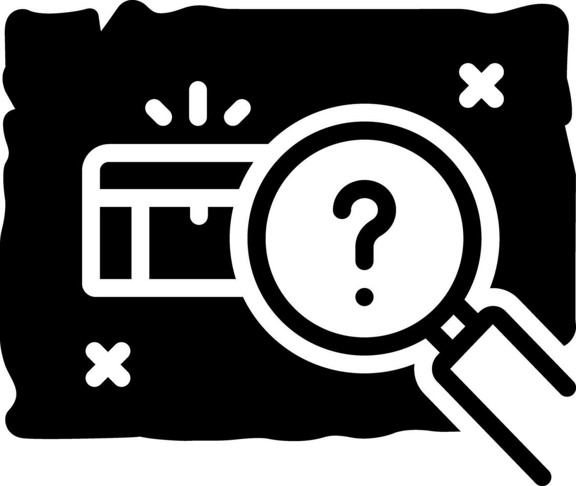 solid icon for quest vector