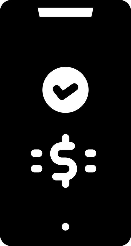 solid icon for paying vector