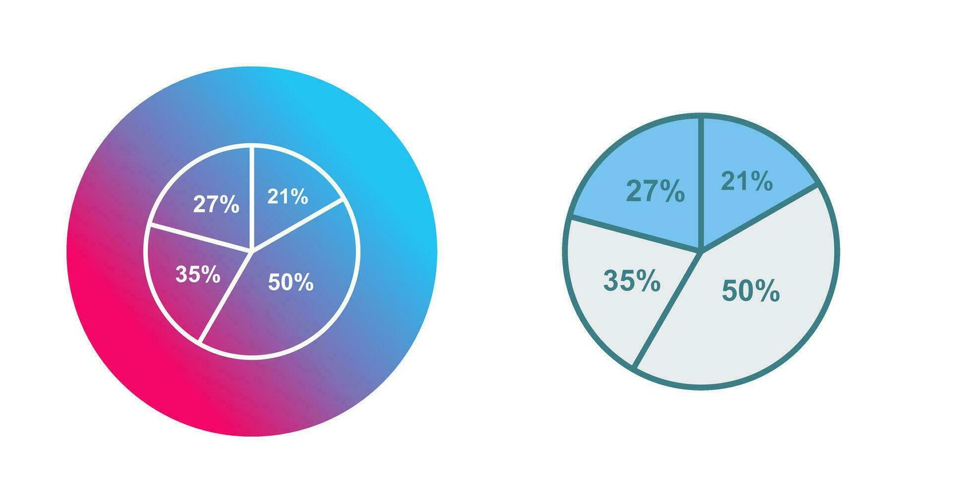 Pie Chart Vector Icon