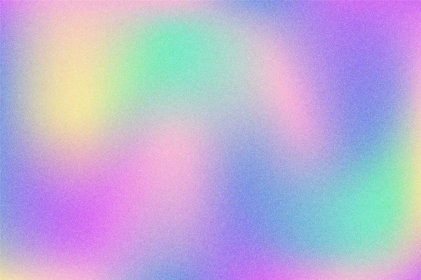 Holographic gradient textured background. Noisy light rainbow gradation. Soft colors grainy foil. Abstract blurred fluid wallpaper. Vector. vector