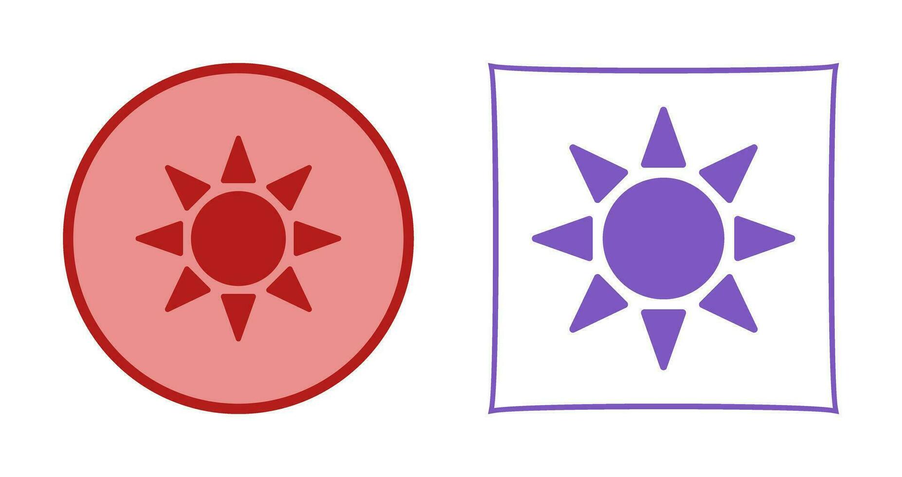 UV Radiation Vector Icon