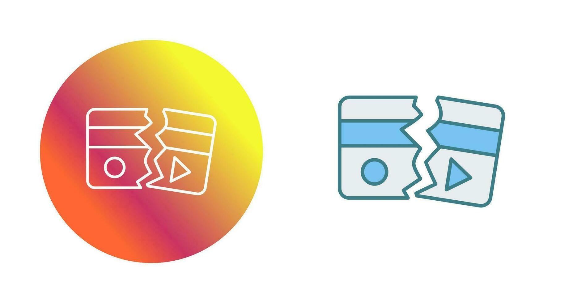 Broken Vector Icon