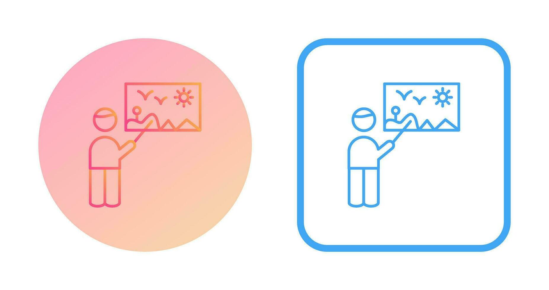 Art Museum Guide Vector Icon