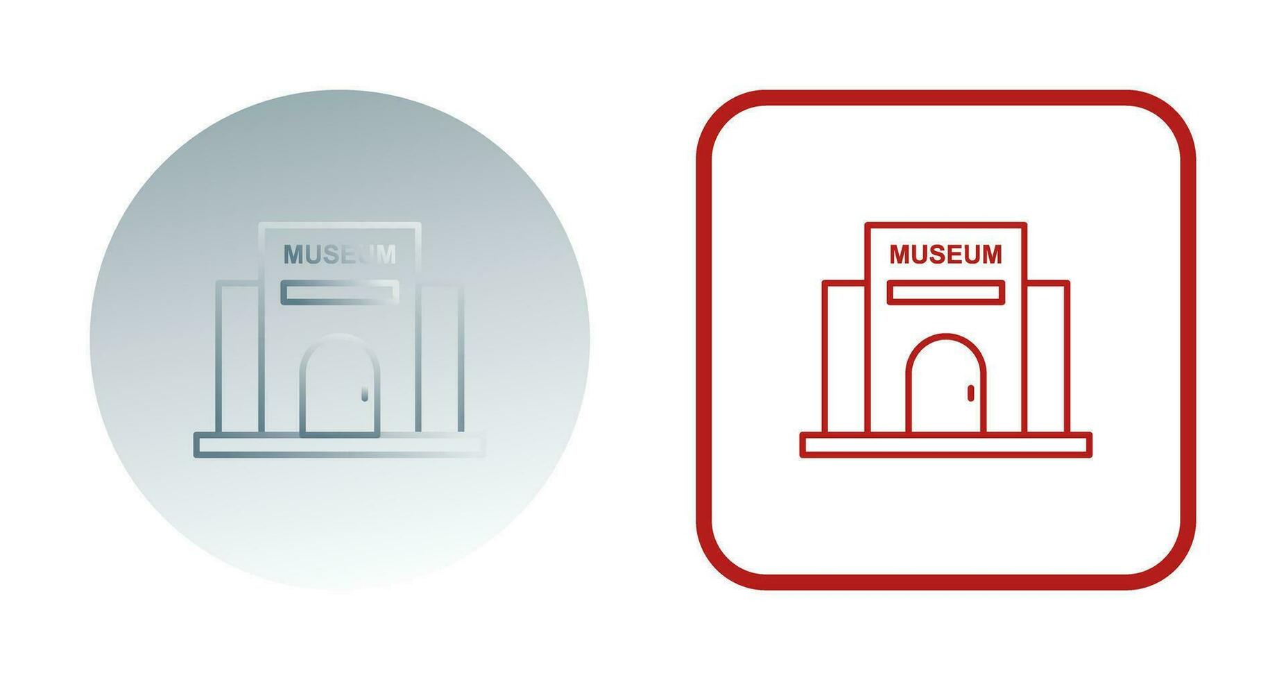 icono de vector de edificio de museo