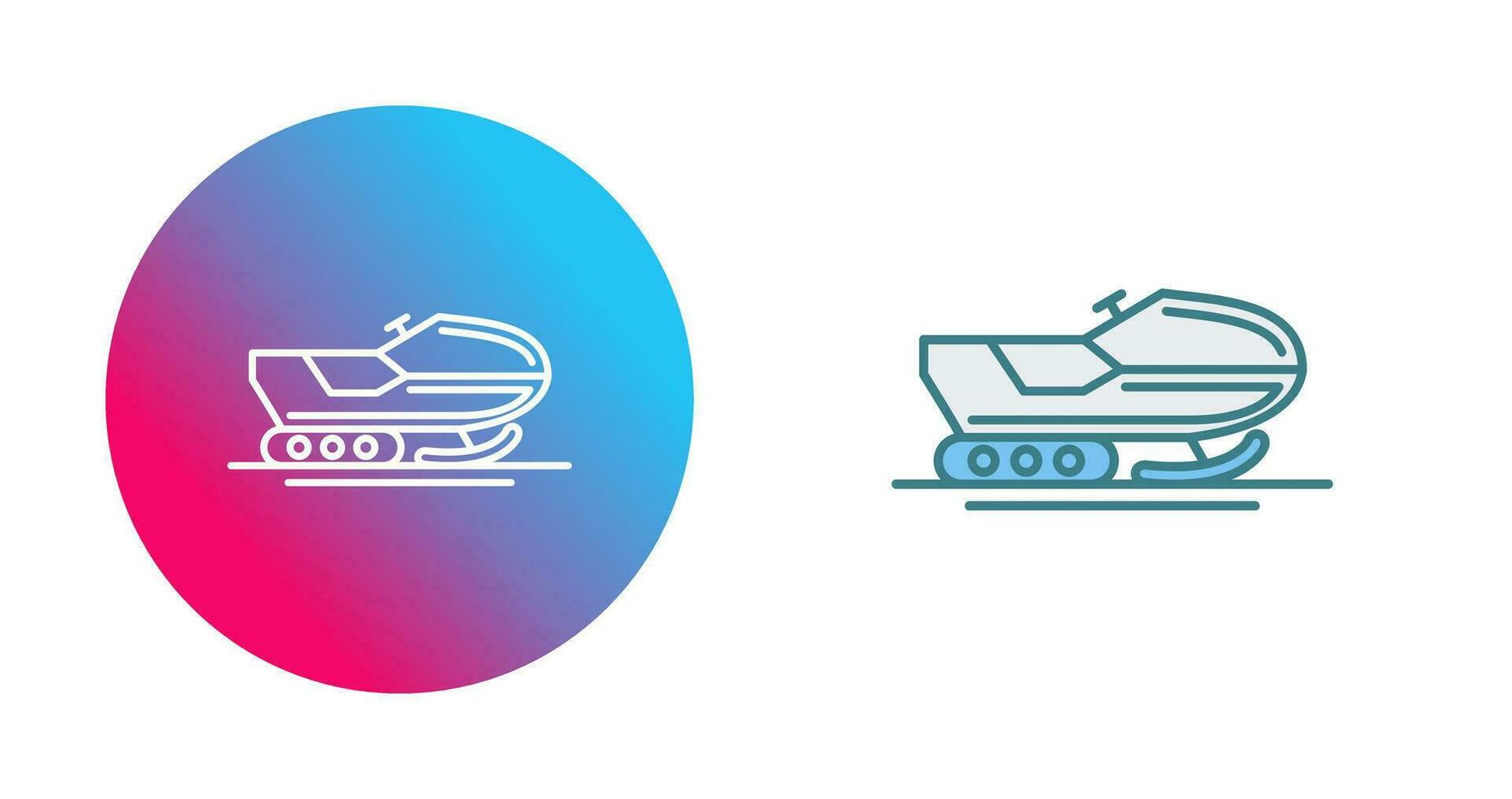 Snowmobile Vector Icon
