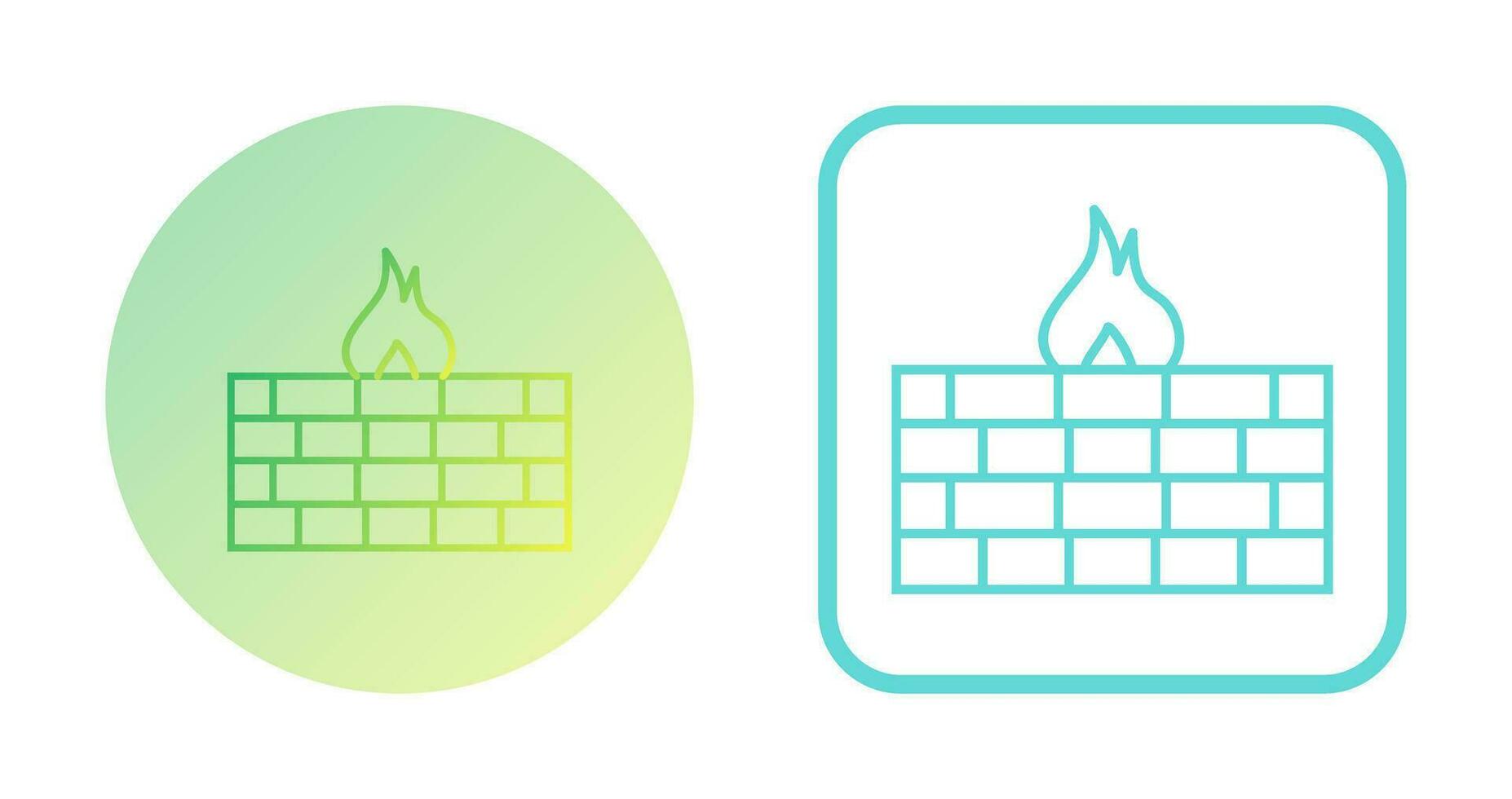 Unique Firewall Vector Icon