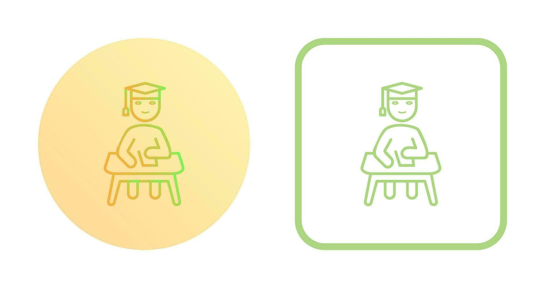 Unique Studying on Desk Vector Icon