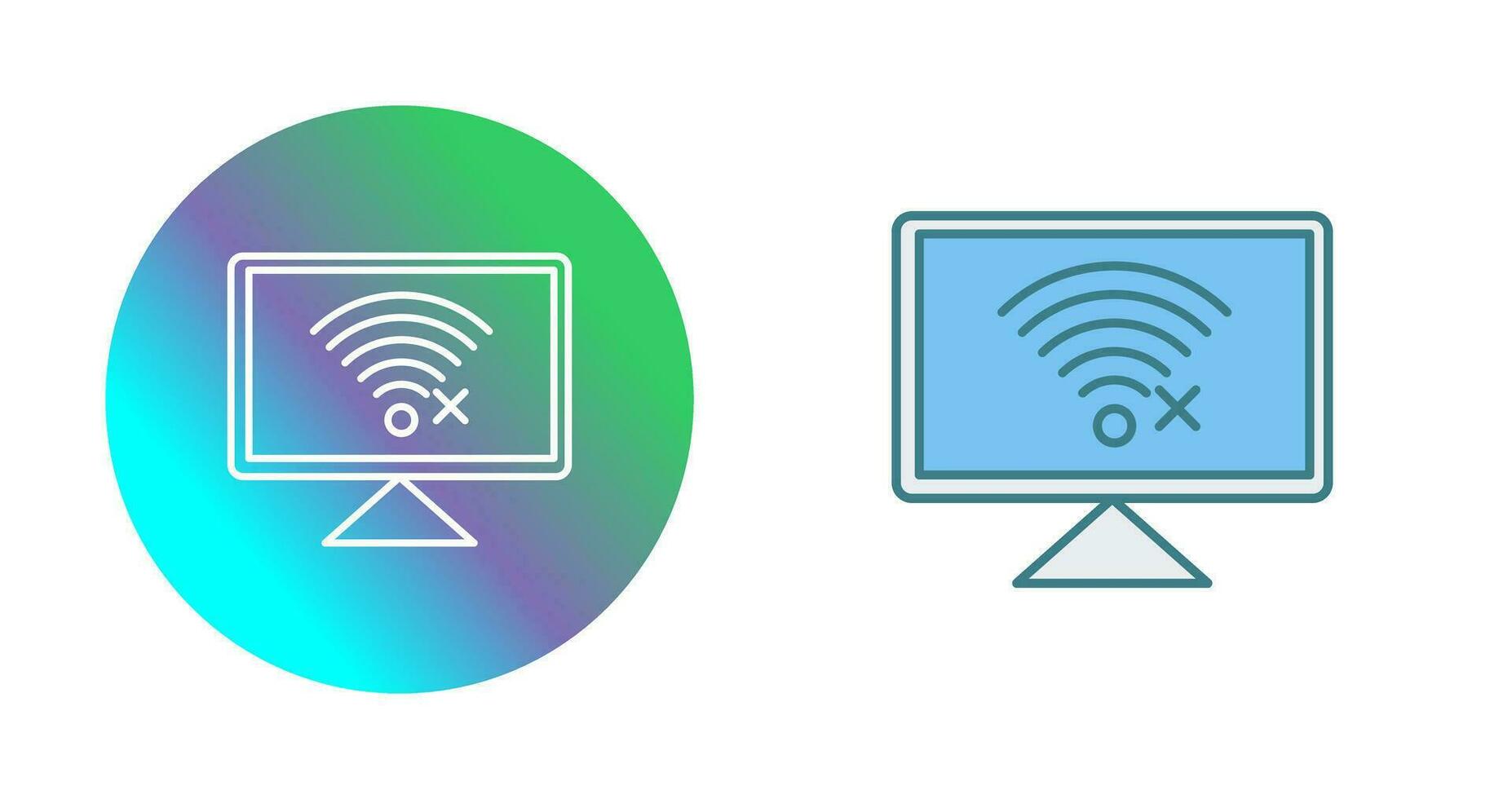 Disconnected Network Vector Icon