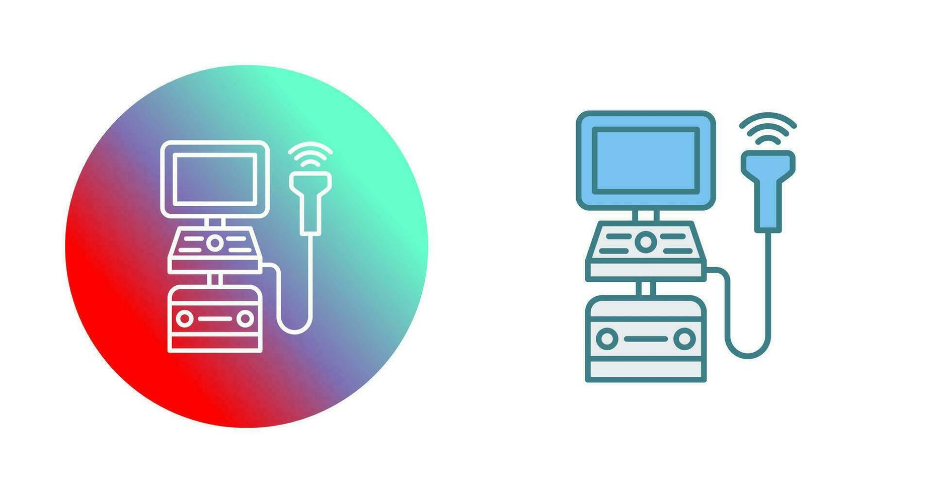 Ultrasound Machine Vector Icon