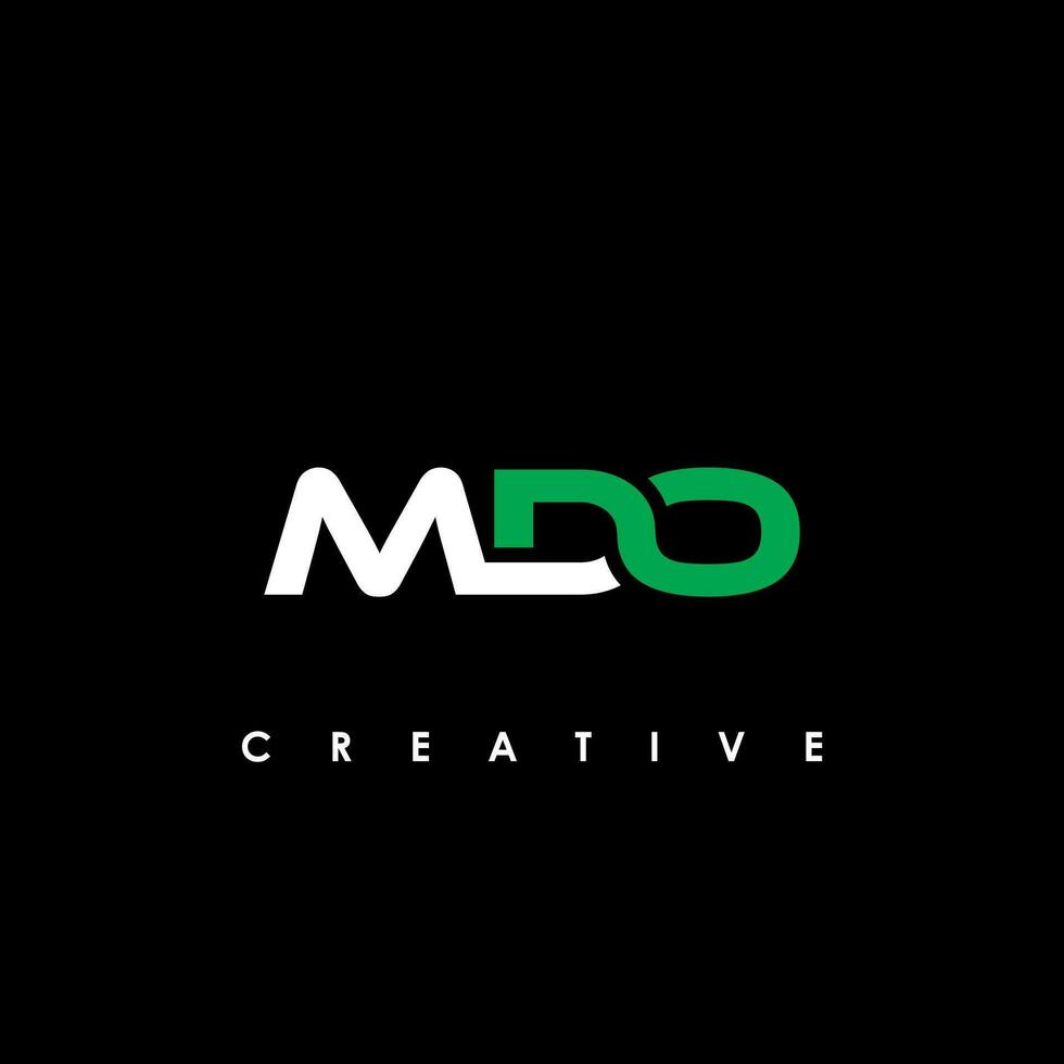 MDO Letter Initial Logo Design Template Vector Illustration