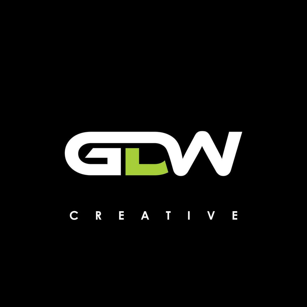 gdw letra inicial logo diseño modelo vector ilustración