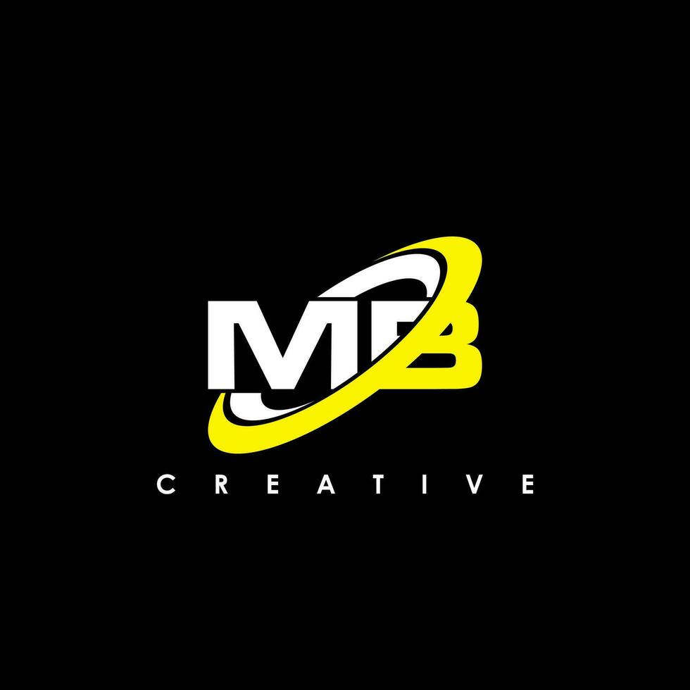 MB Letter Initial Logo Design Template Vector Illustration