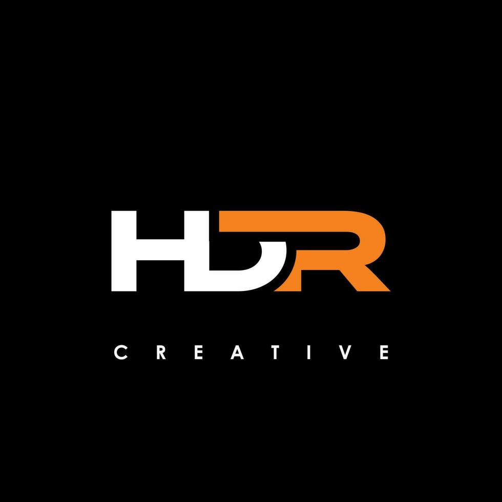 HDR Letter Initial Logo Design Template Vector Illustration