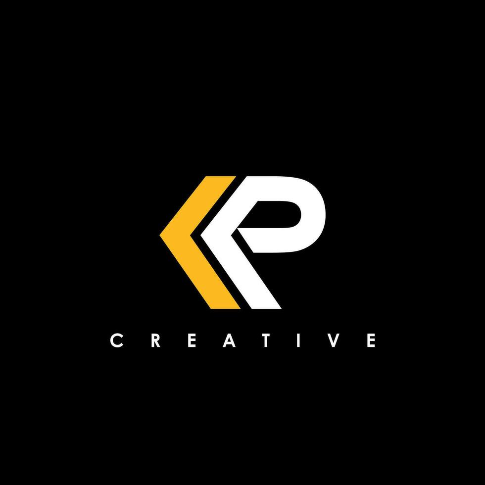 KP Letter Initial Logo Design Template Vector Illustration