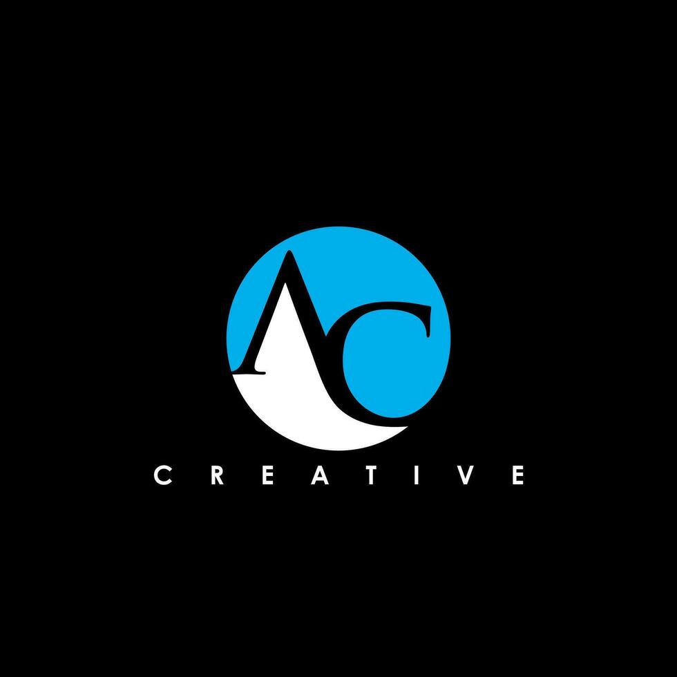 AC Letter Initial Logo Design Template Vector Illustration