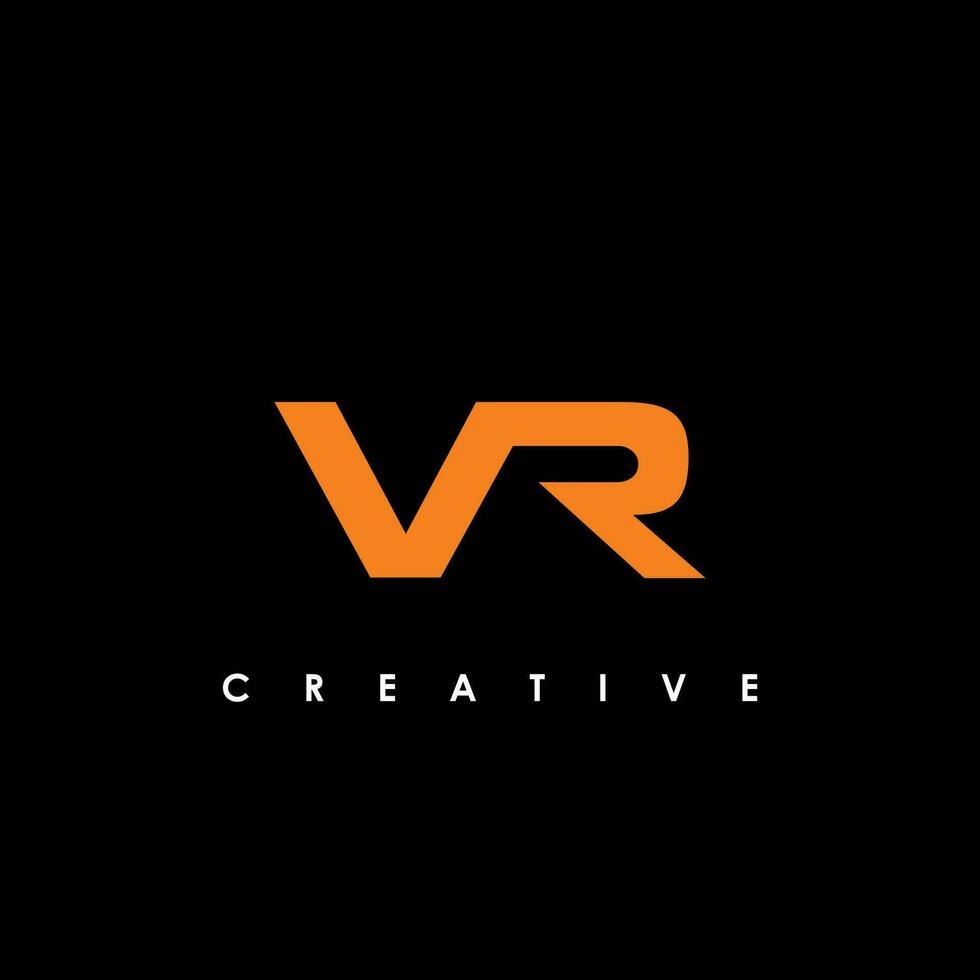 VR Letter Initial Logo Design Template Vector Illustration