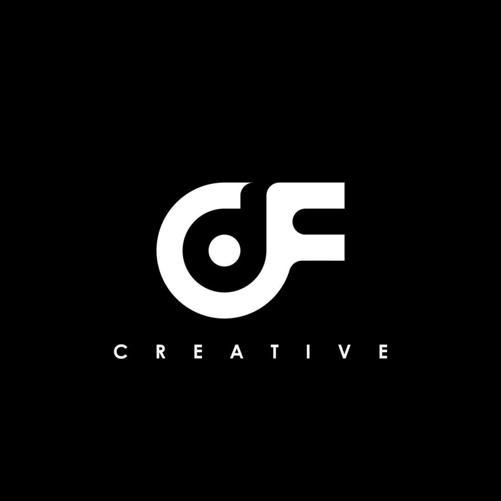 DF Letter Initial Logo Design Template Vector Illustration
