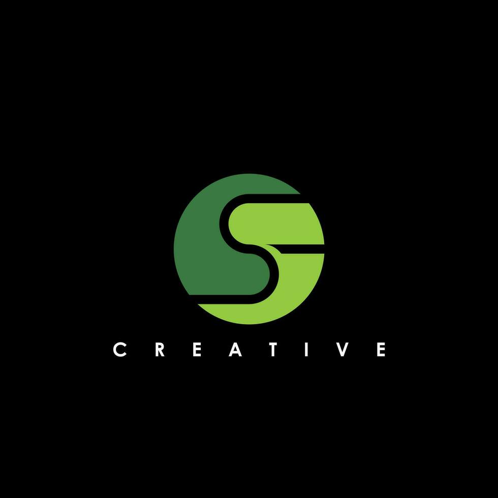 SF Letter Initial Logo Design Template Vector Illustration