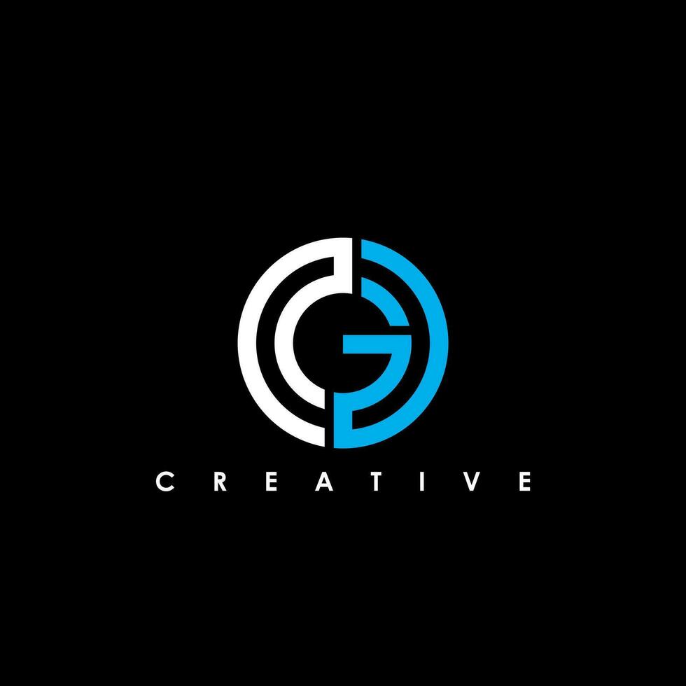 OG, GO Letter Initial Logo Design Template Vector Illustration