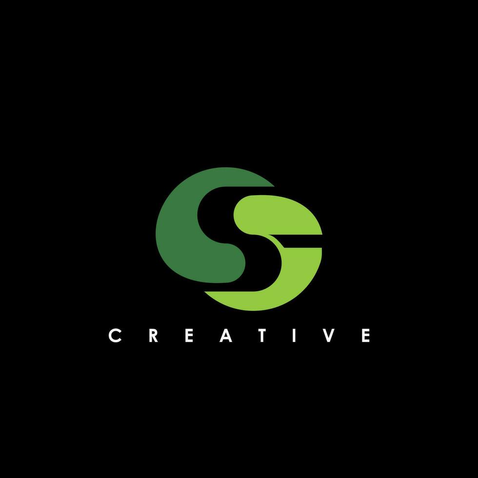 SF Letter Initial Logo Design Template Vector Illustration
