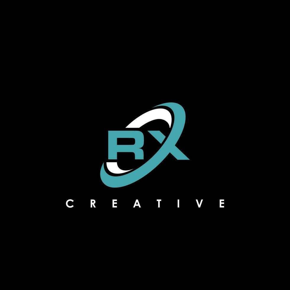 RX Letter Initial Logo Design Template Vector Illustration