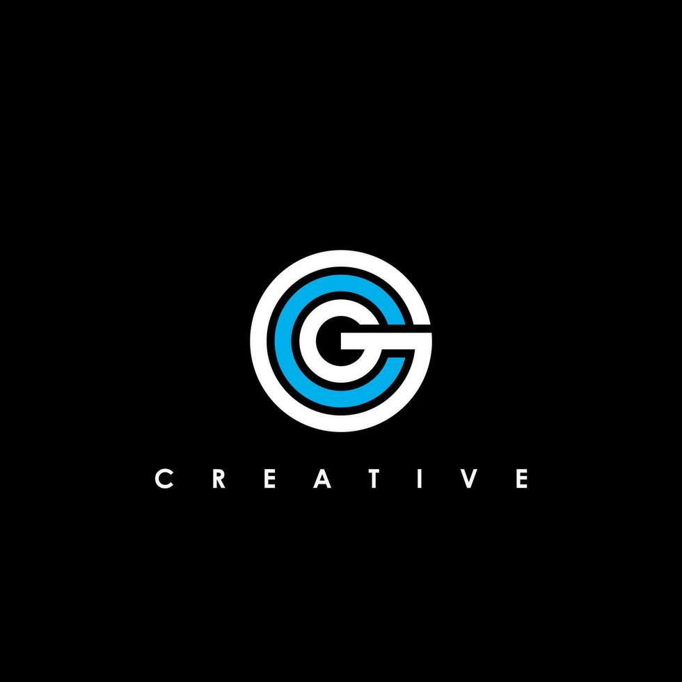 CG, GC Letter Initial Logo Design Template Vector Illustration