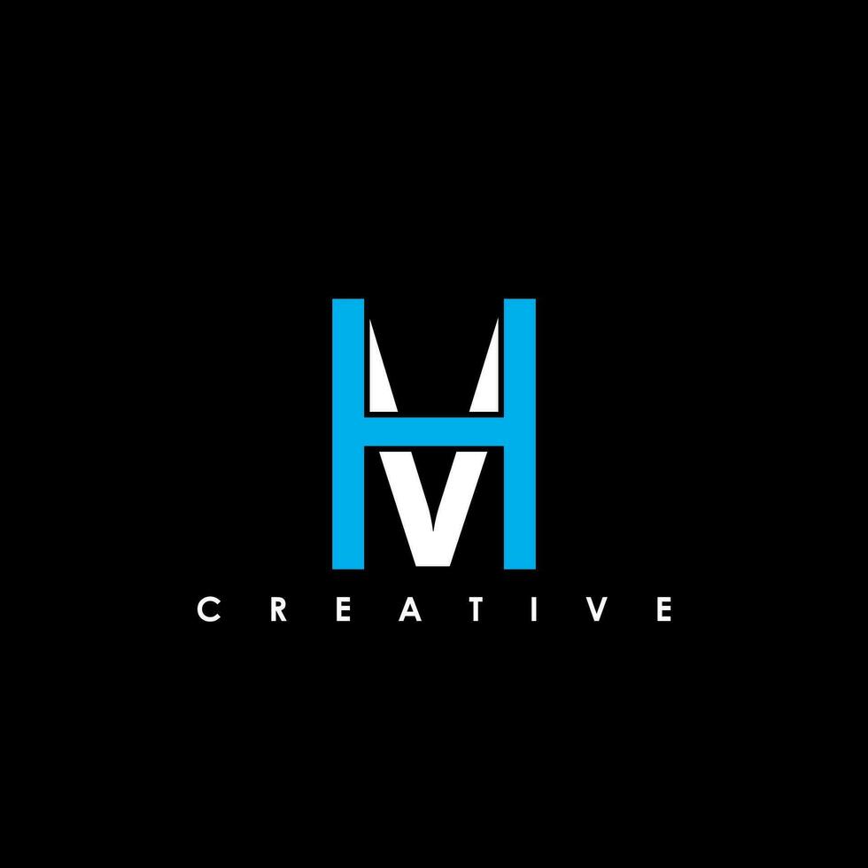 MH, HM Letter Initial Logo Design Template Vector Illustration