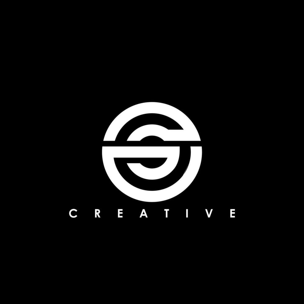CG, GC Letter Initial Logo Design Template Vector Illustration