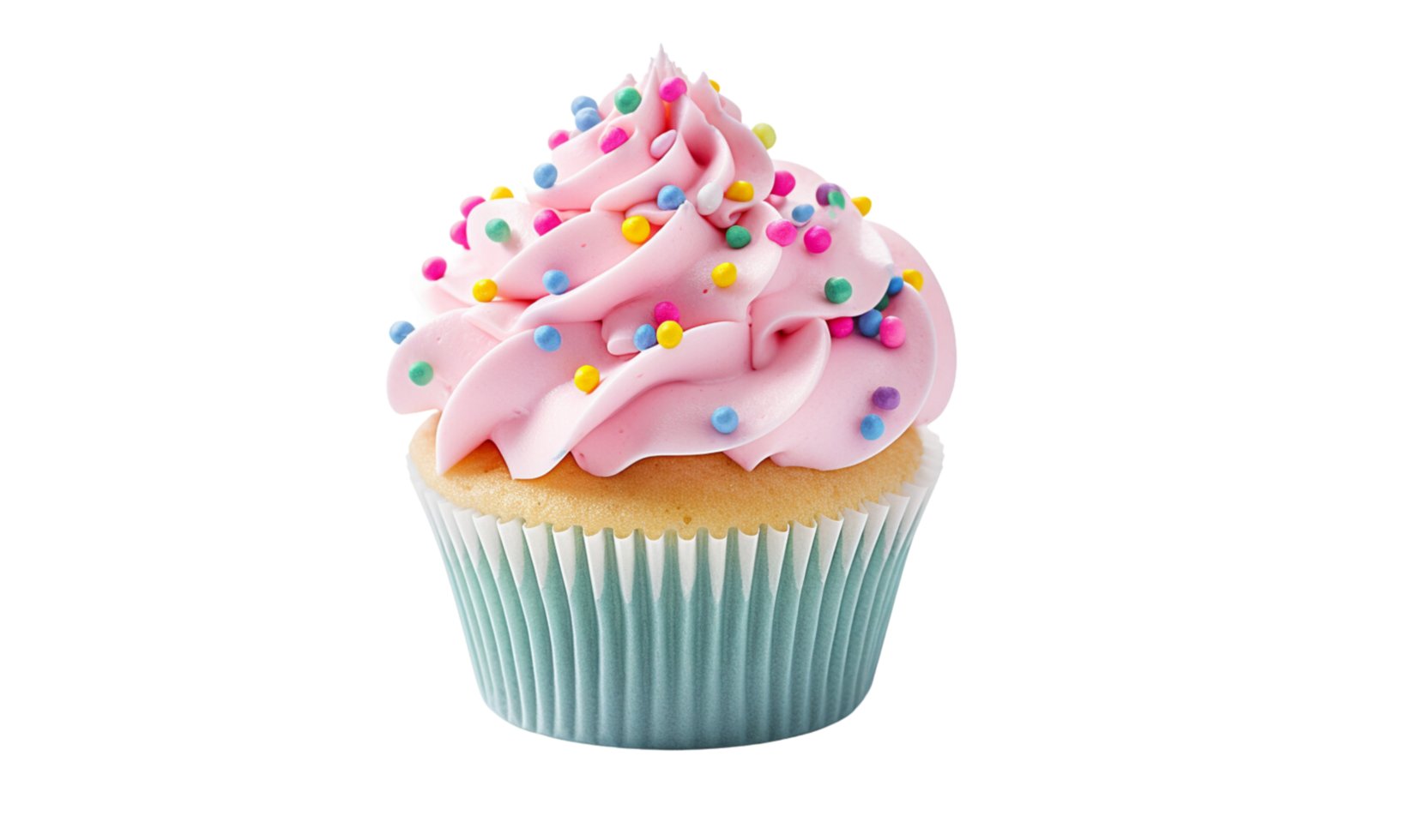 AI Generated Cupcake bread topped with delicious cream. png