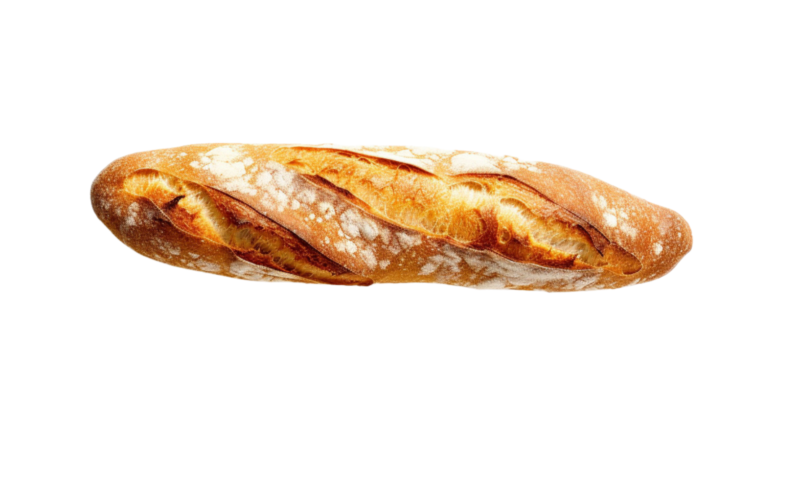 AI Generated baked goods bread baguette transparent png