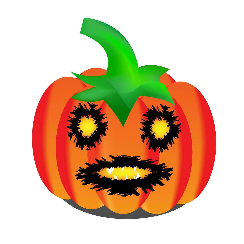 Víspera de Todos los Santos calabaza clipart ilustración vector