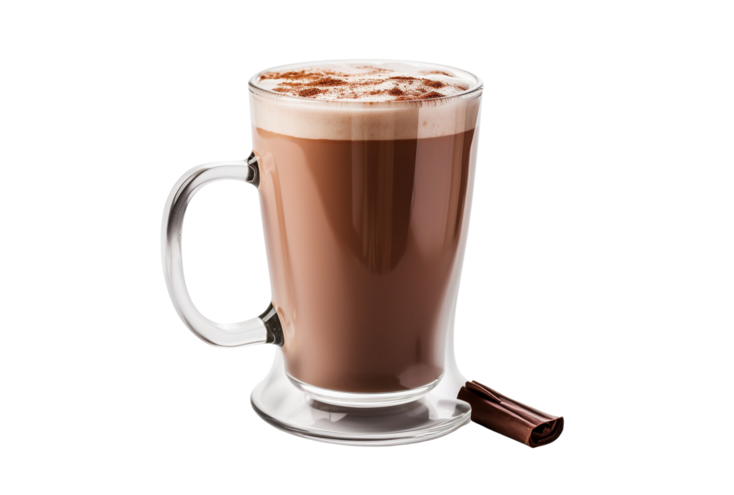 ai generado caliente chocolate bebida en un taza, png