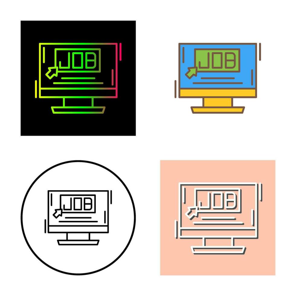 icono de vector de trabajo