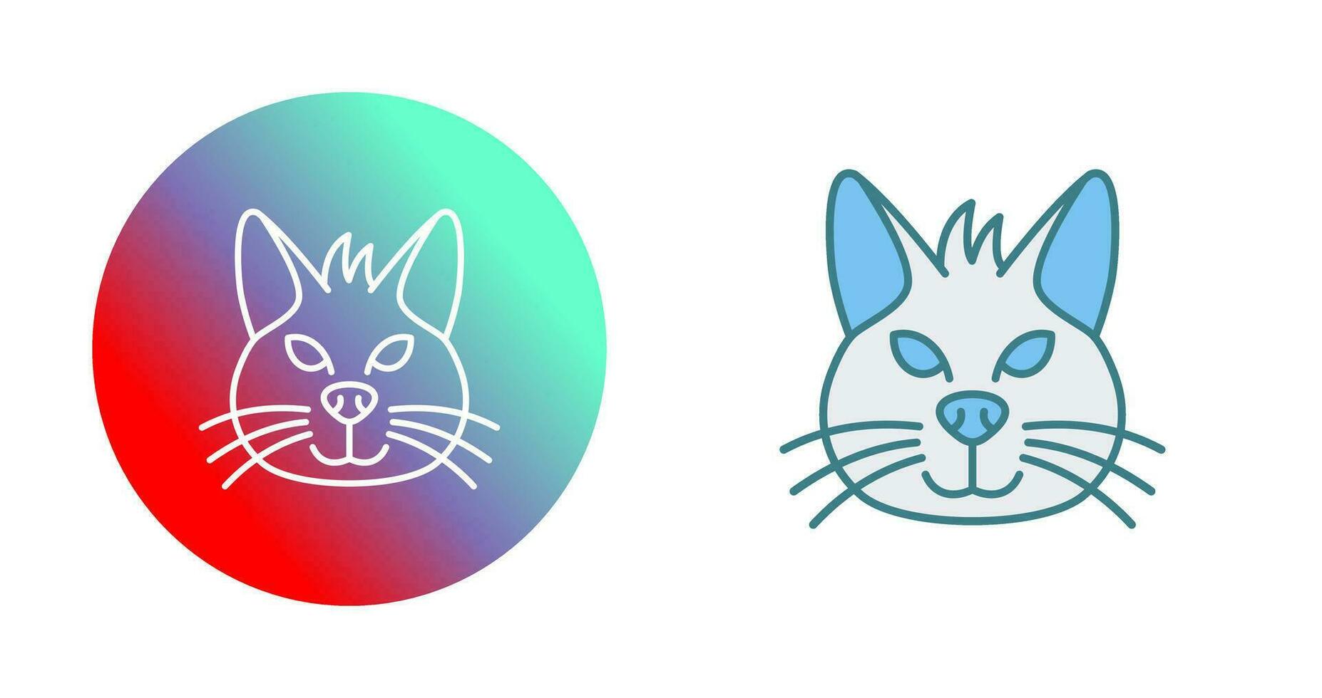 icono de vector de gato