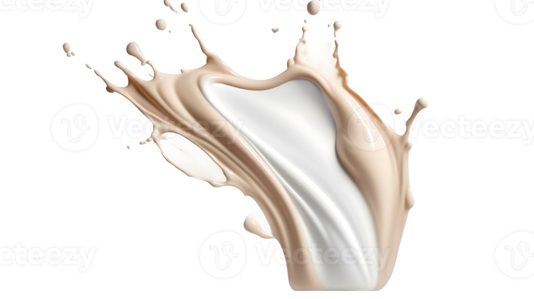 Close-Up of Liquid Foundation Splash in Fresh Soft Pastel Colors png transparent background