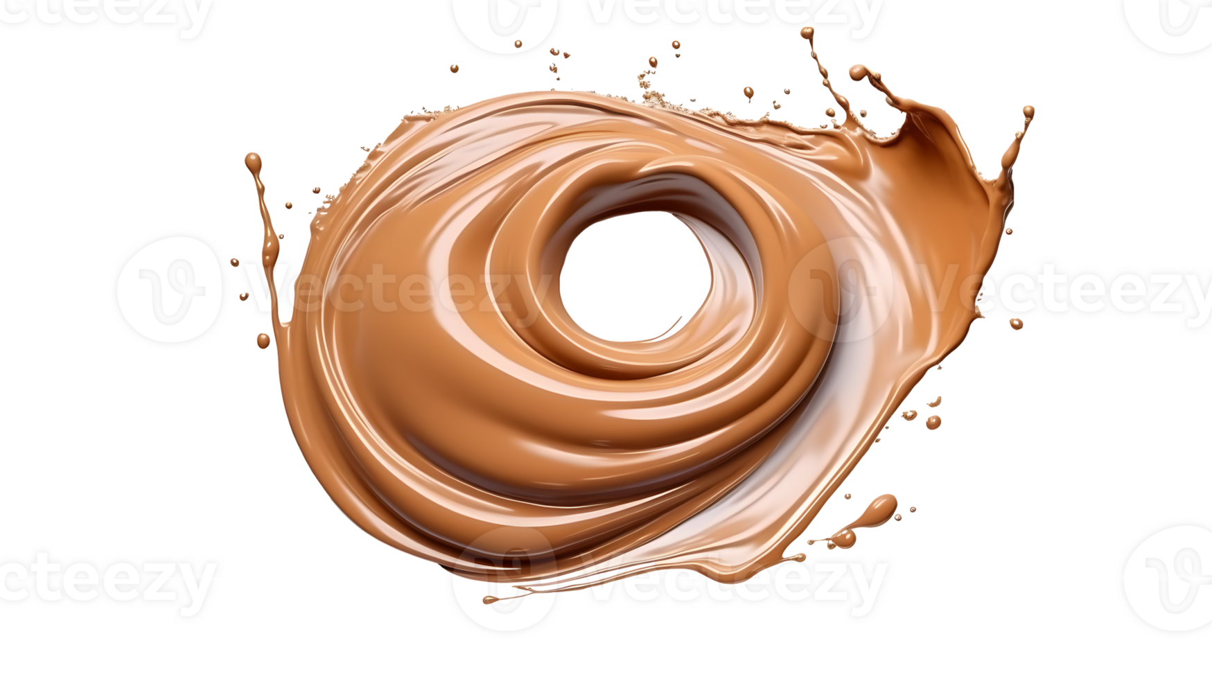 Close-Up of Liquid Foundation Splash in Fresh Soft Pastel Colors png transparent background