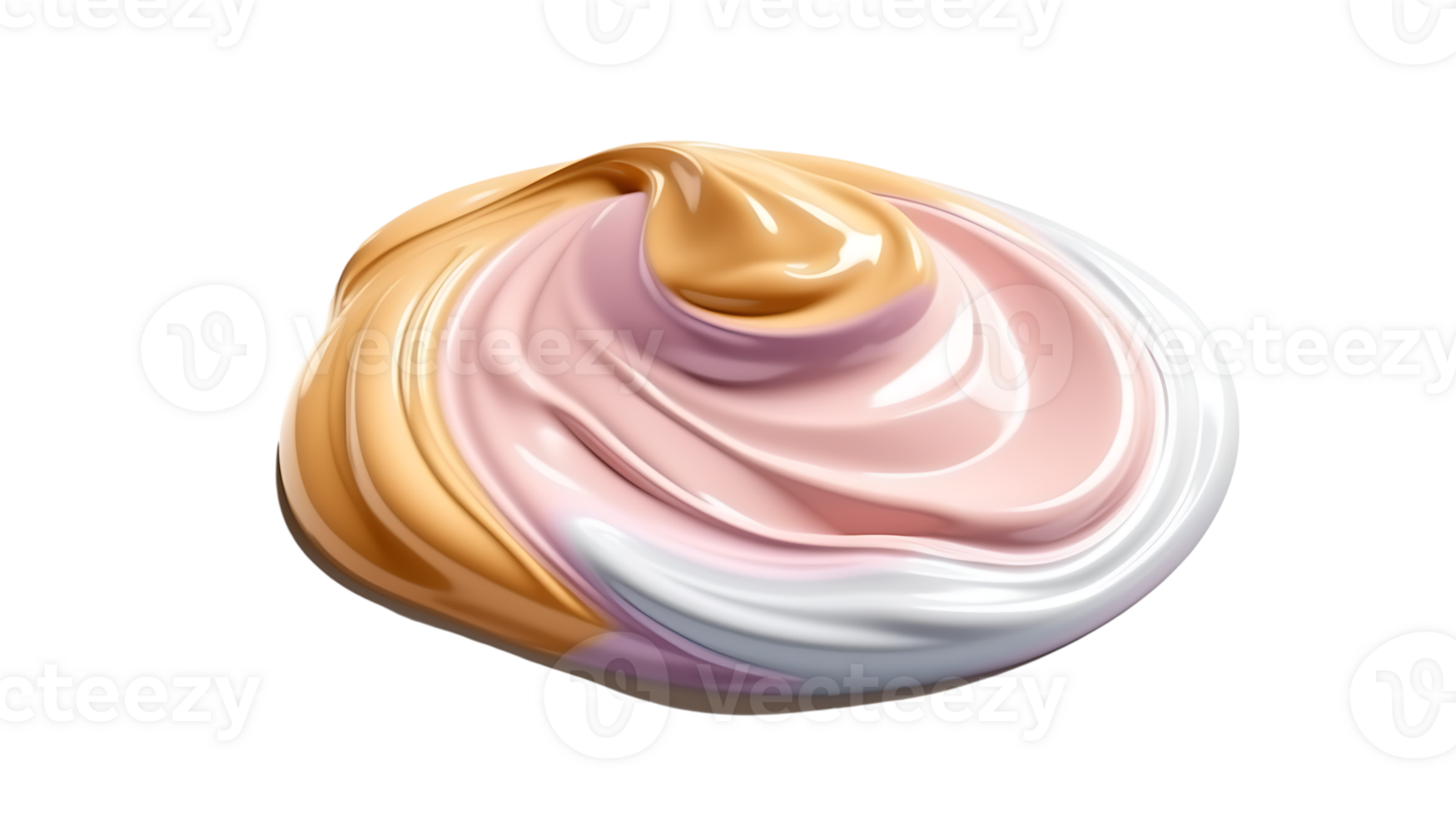 Close-Up of Liquid Foundation Splash in Fresh Soft Pastel Colors png transparent background