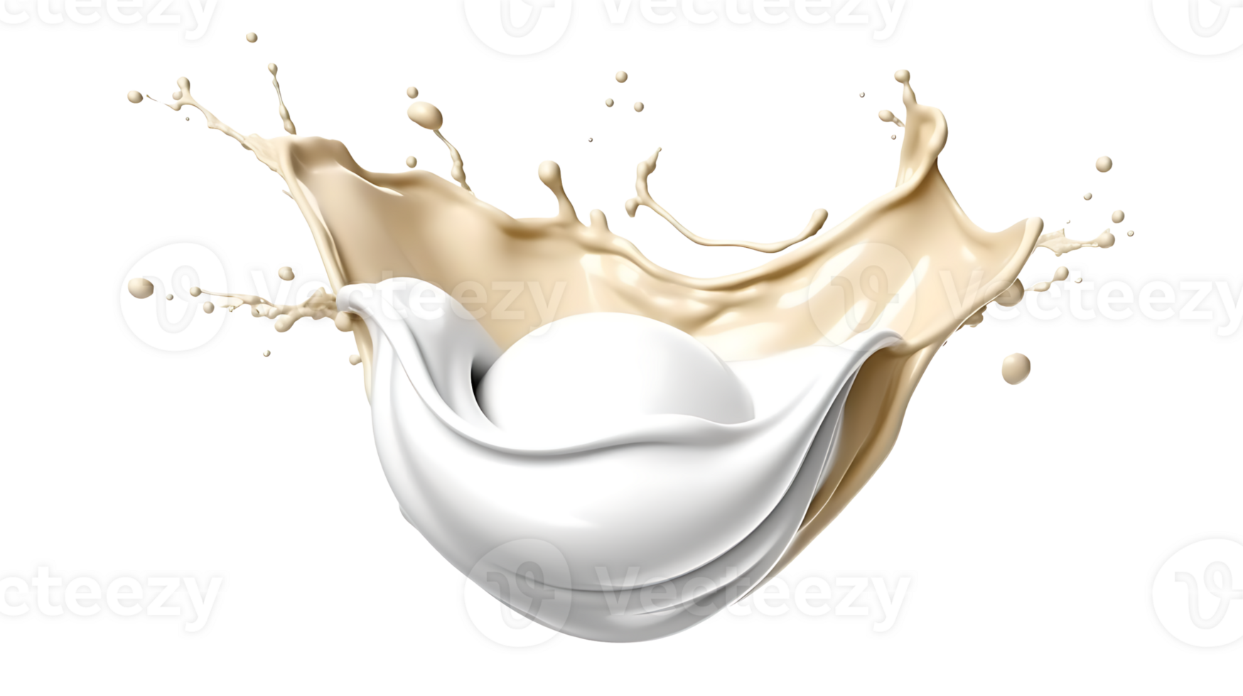Close-Up of Liquid Foundation Splash in Fresh Soft Pastel Colors png transparent background