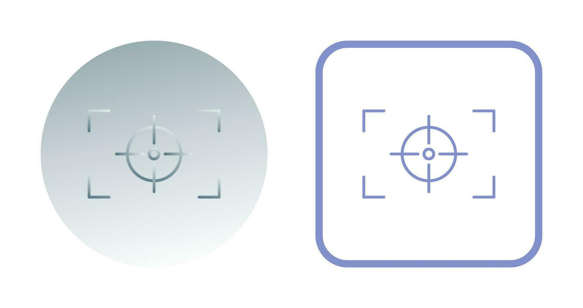 Unique Focus Horizontal Vector Icon
