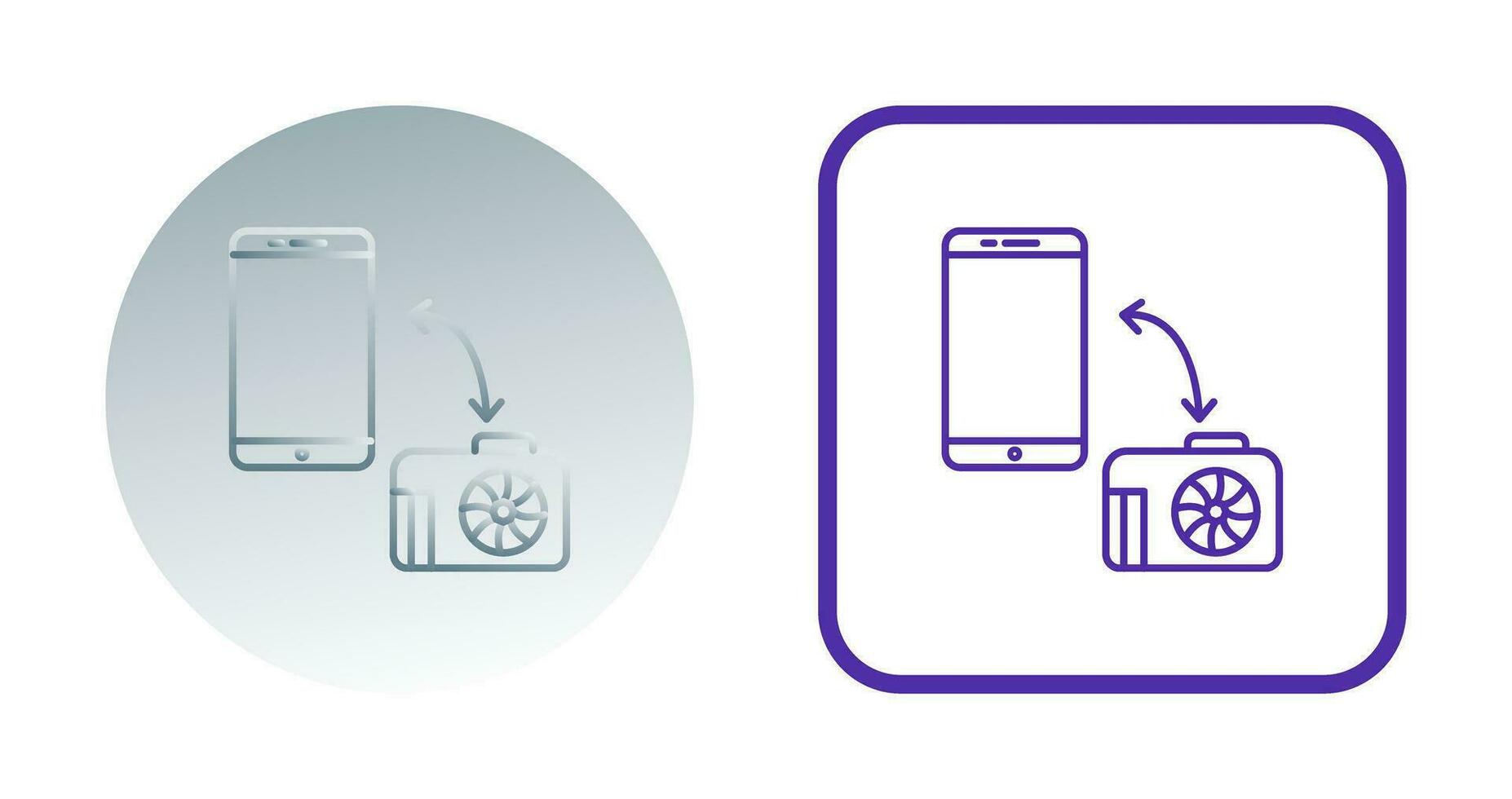 icono de vector de imágenes de transferencia única