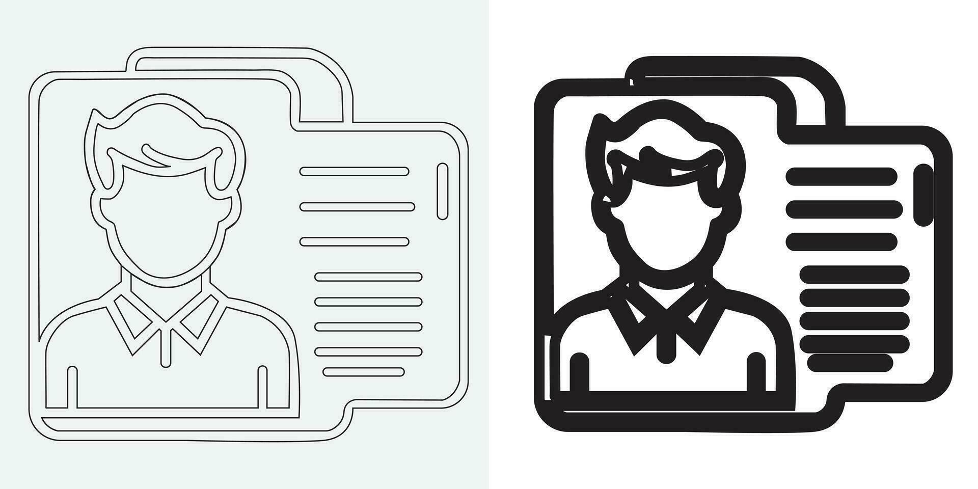 conjunto de identidad tarjeta iconos, vector